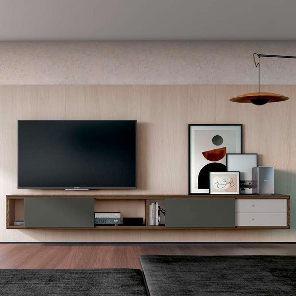 Mueble TV colgado a pared Ios 18