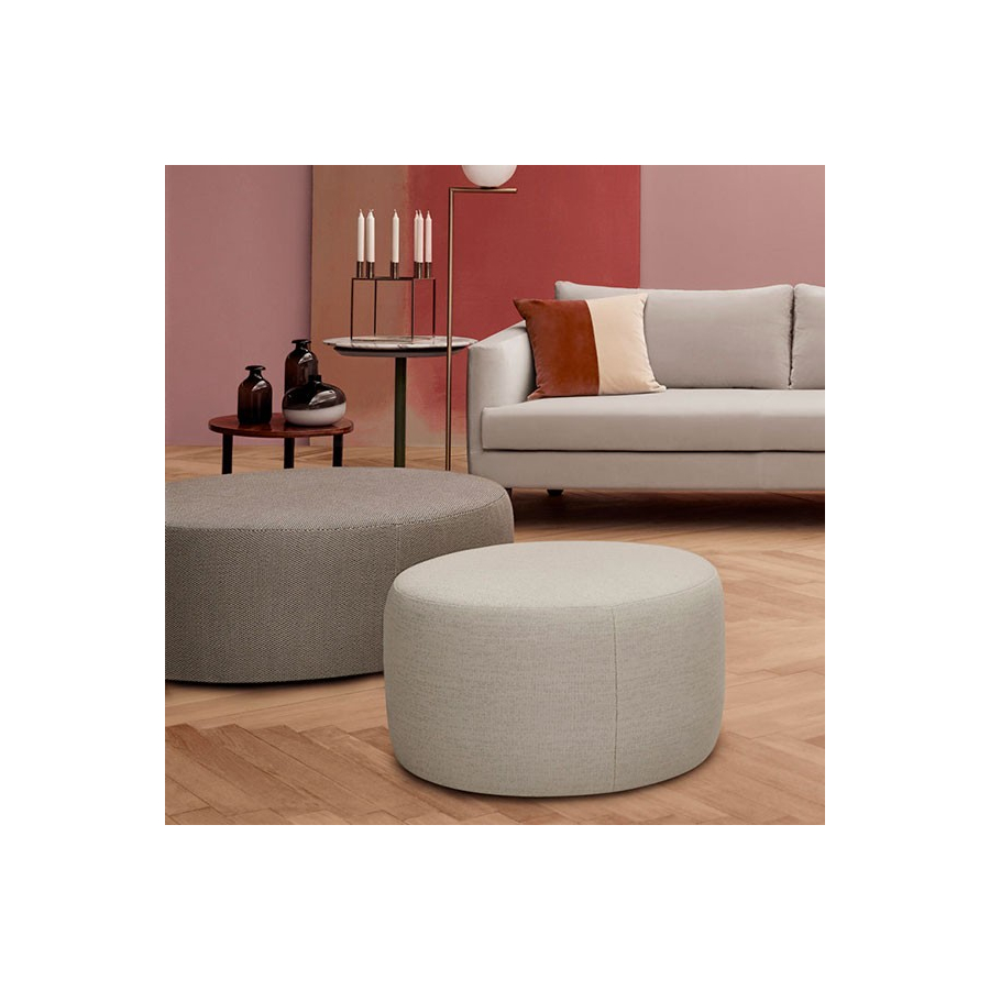 Pouf de diseño tapizados en tela