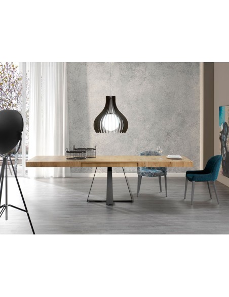 Mesa de comedor extensible de la firma nacional Indesan