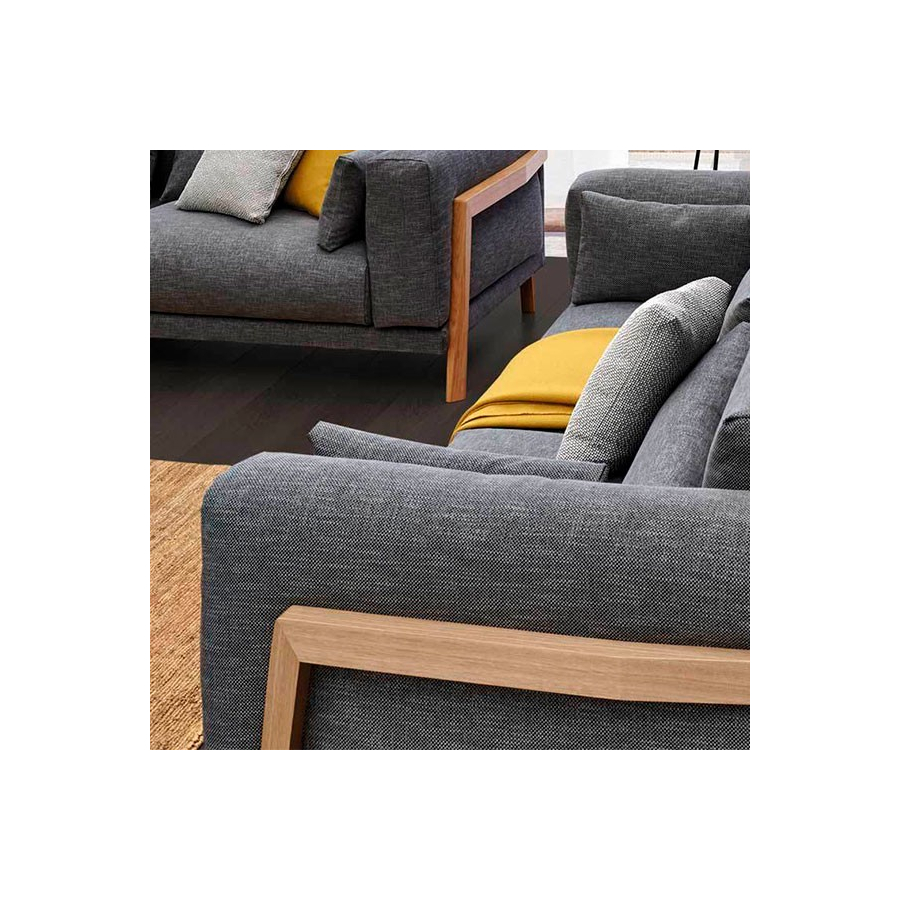 Detalle brazo en roble macizo