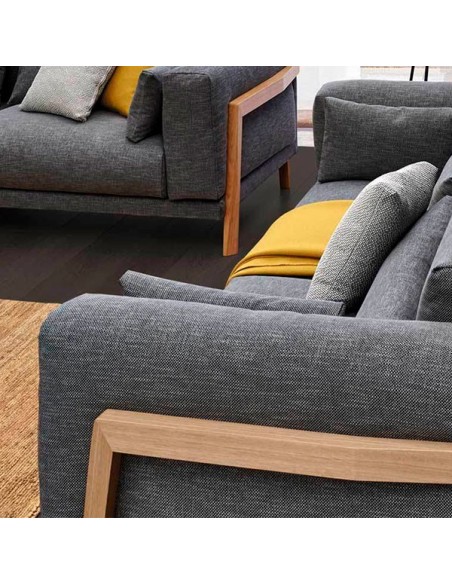 Detalle brazo en roble macizo