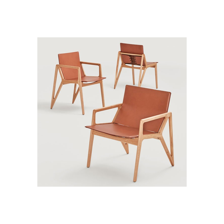 Butaca Atria con asiento de cuero