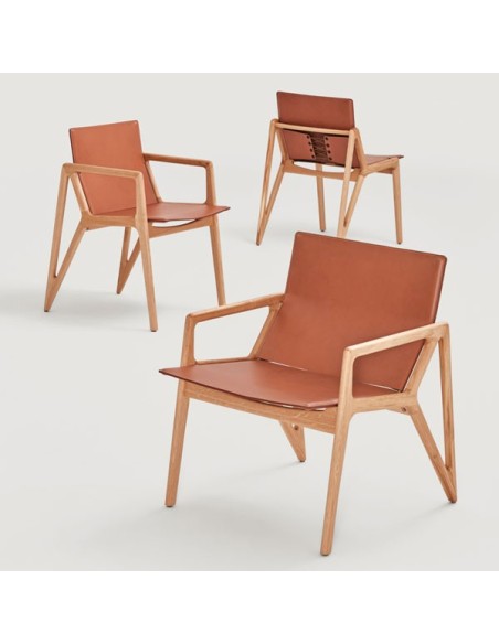 Butaca Atria con asiento de cuero
