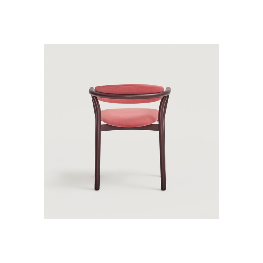 Silla Cécile con asiento y respaldo tapizado