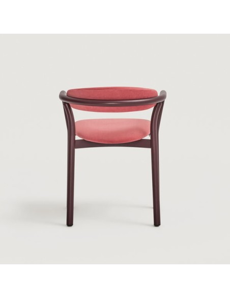 Silla Cécile con asiento y respaldo tapizado