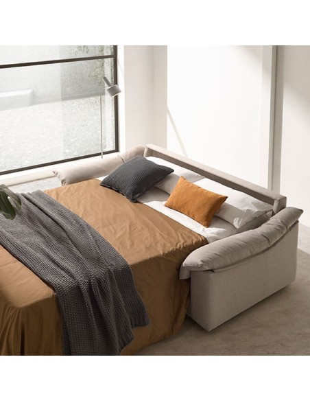 Sofá cama tapizado en Muebles Lara