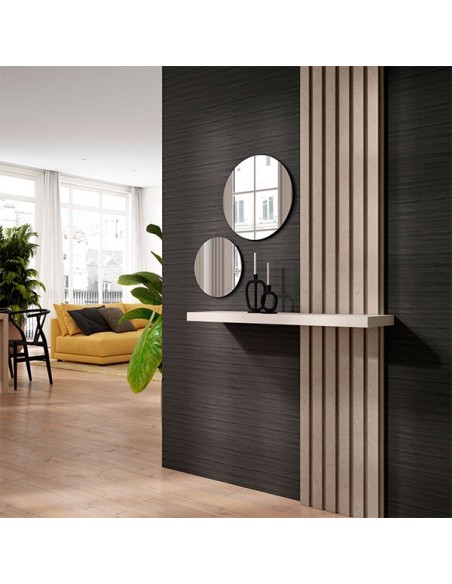 Vista ambiente del Recibidor moderno 210PL, de fabricación nacional