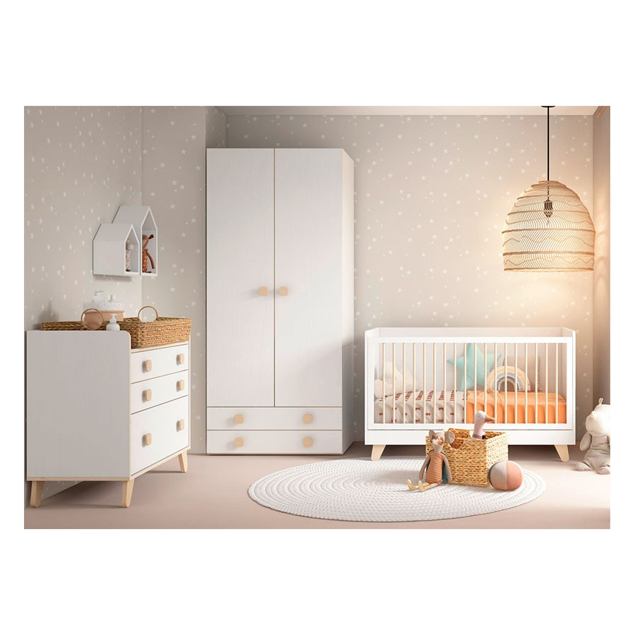Habitación infantil con cuna convertible