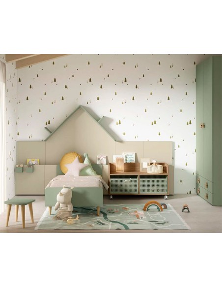 Cuna Convertible Artic con pata cónica de madera
