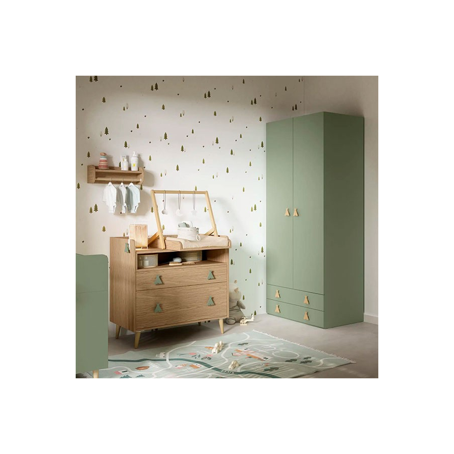 Habitación Artic montessori de la colección Bamboo de Muebles Ros