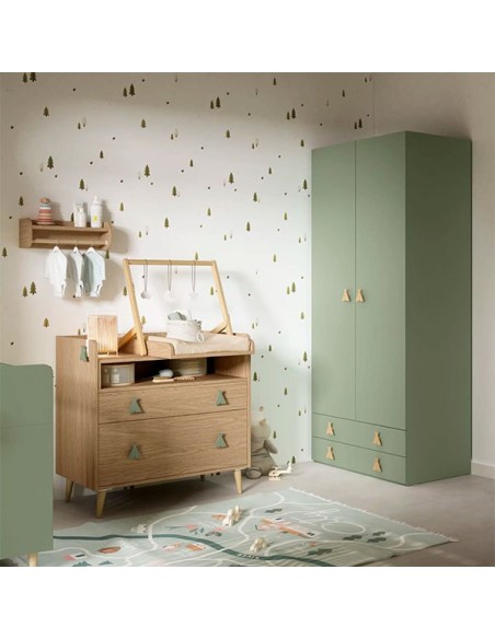 Habitación Artic montessori de la colección Bamboo de Muebles Ros