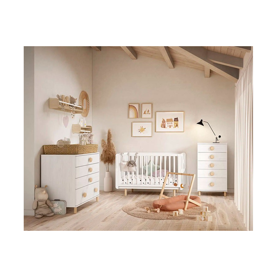 Cuna Fold color blanco