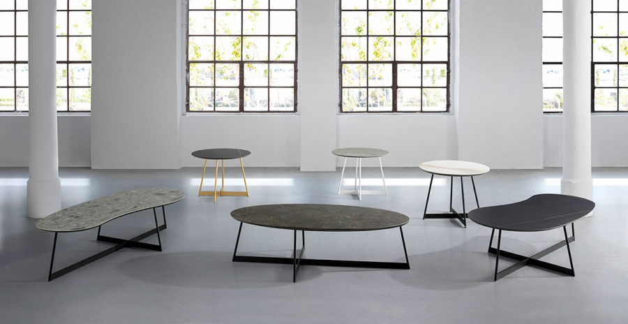 Mesa centro tapa porcelánica Mezzo Keramic