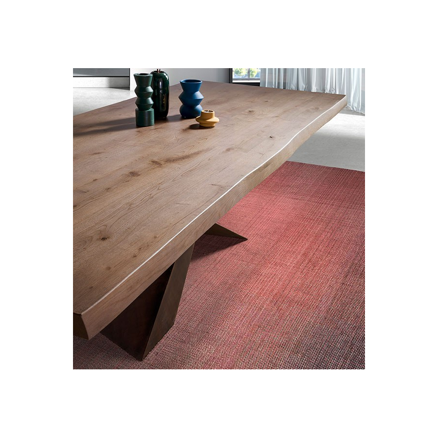 Mesa madera Jasper canto natural
