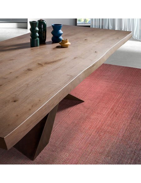 Mesa madera Jasper canto natural