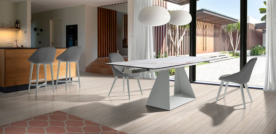 Mesa extensible de comedor Sue Keramik