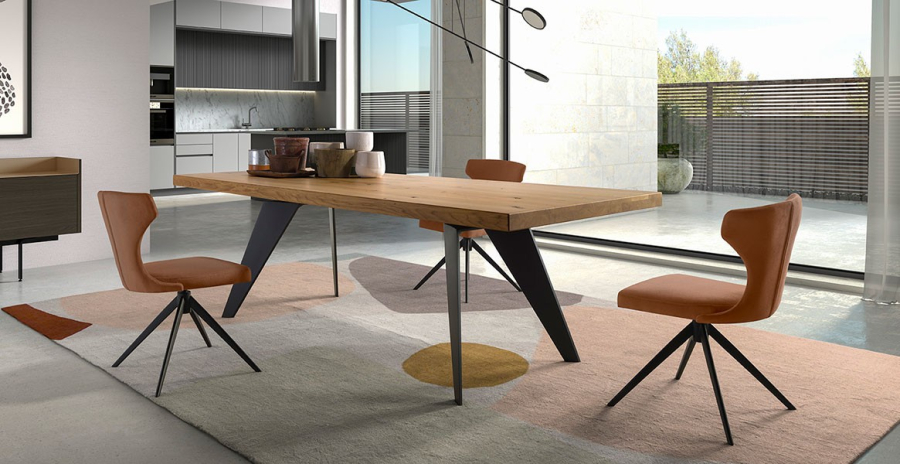 Mesa de estilo rústico Tavolo Fix Wood