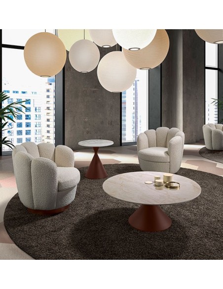 Sillón Tonbo Lounge tapizado en tela