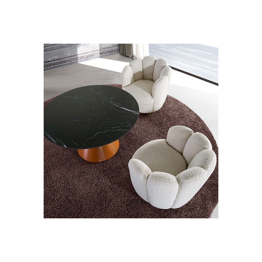 Mesa Aiko Lounge marmol negro