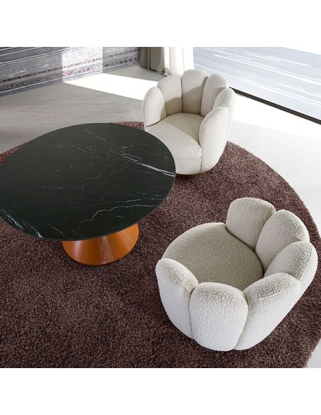 Mesa Aiko Lounge marmol negro