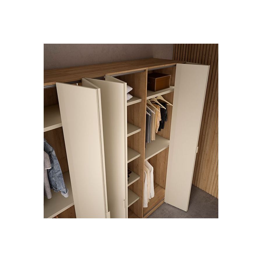 Armario puertas plegables melamina