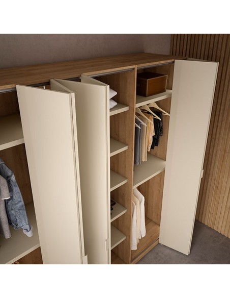 Armario puertas plegables melamina