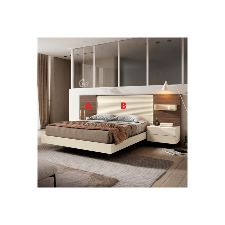 Dormitorio matrimonio fabricado en melamina