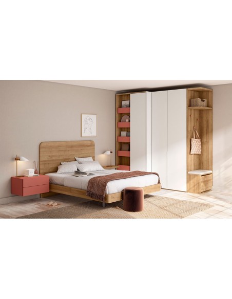 Dormitorio matrimonio moderno melamina