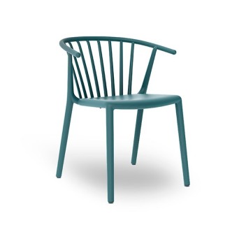 Silla Woody en color Azul Retro