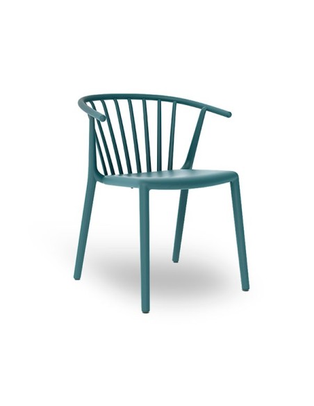 Silla Woody en color Azul Retro