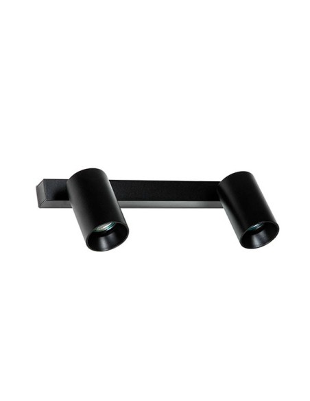 Lámpara aplique/plafón Stan dos luces negro