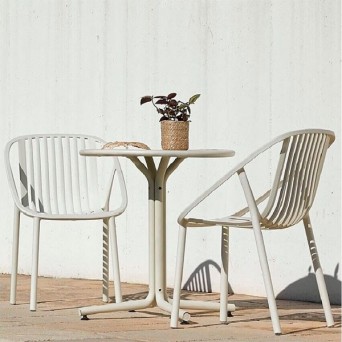 Silla Bini de terraza en Gris Verdoso 2