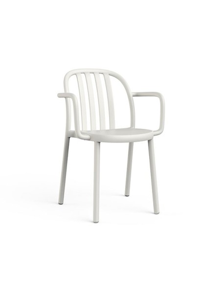Sillón con brazos color blanco