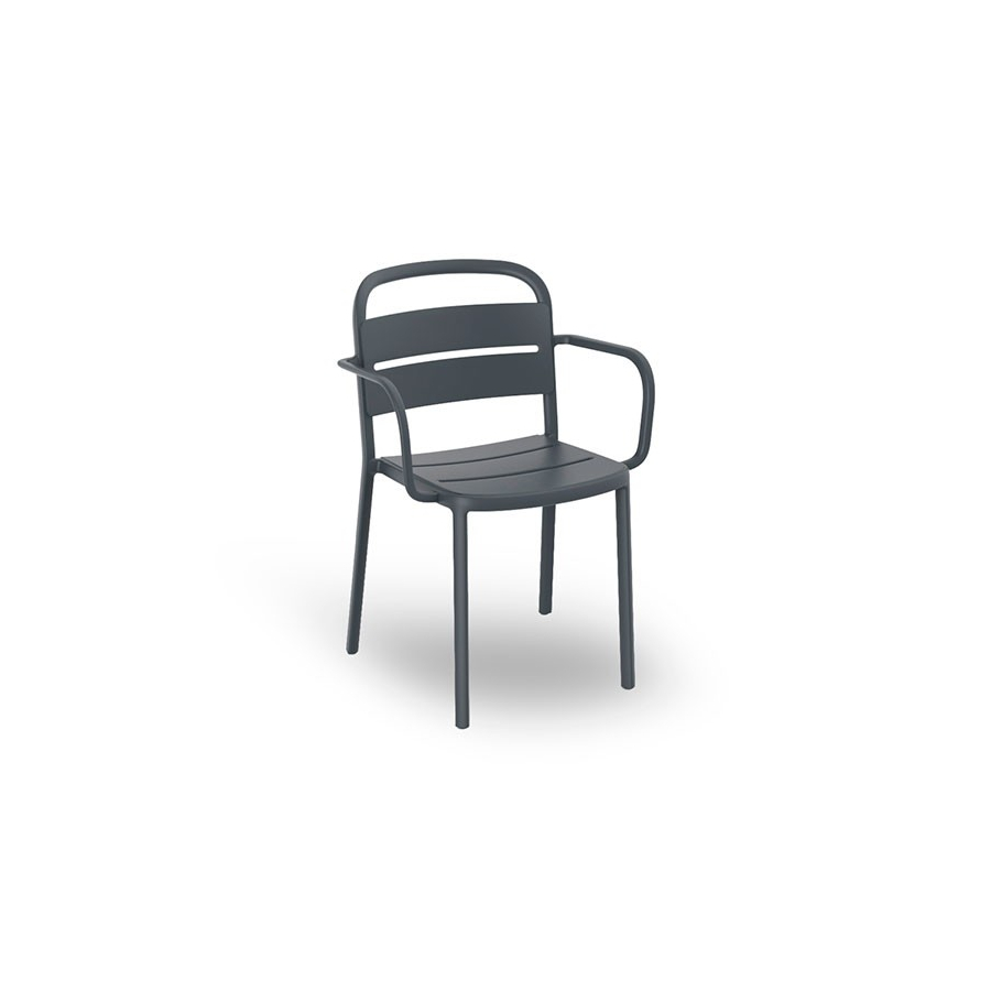 Sillón con brazos para exterior