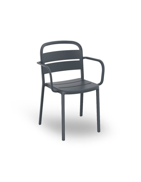 Sillón con brazos para exterior