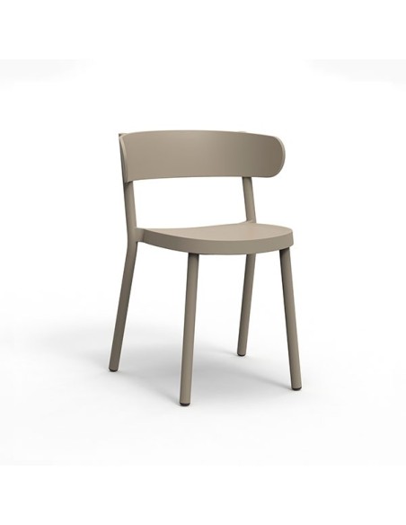 Silla con respaldo para terraza