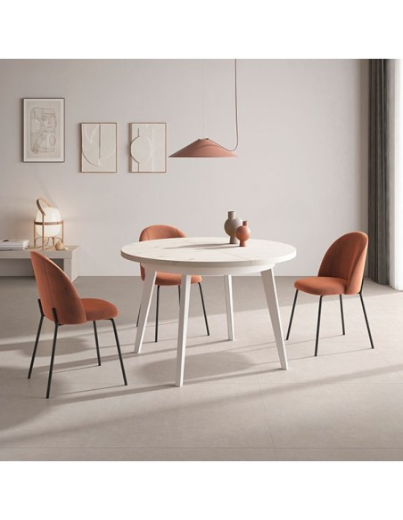 Modelo de mesa redonda y extensible