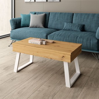 Mesa de centro elevable
