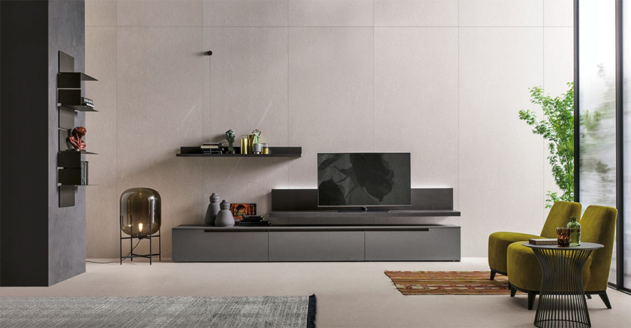 Vista en ambiente del Salón de diseño italiano Atlante 103