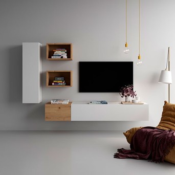 Salón colección Block, fabricado en melamina