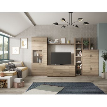 Composición de salón Kronos 717, fabricado en melamina 2