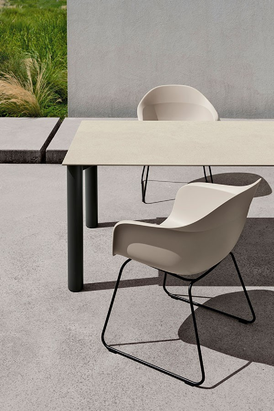 Silla Elephantino pata trineo metal