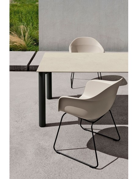Silla Elephantino pata trineo metal