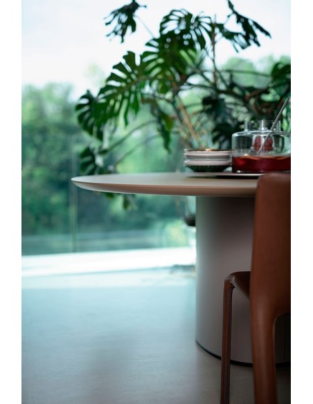 Mesa redonda comedor Holo Pillar