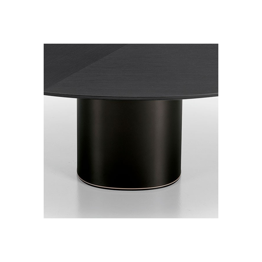 Mesa Holo Pillar roble teñido negro