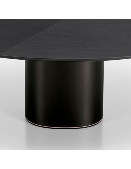 Mesa Holo Pillar roble teñido negro