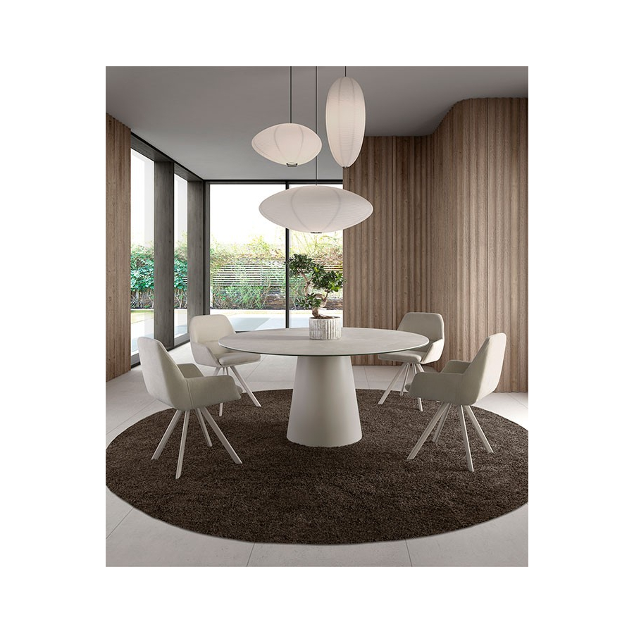 Mesa con tapa circular Vega
