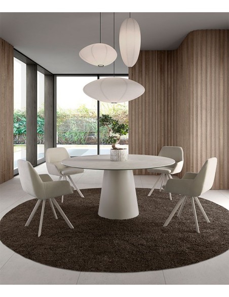 Mesa con tapa circular Vega