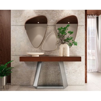 Recibidor Imperium 07 de Franco Furniture, en lacado mate y base metálica 2