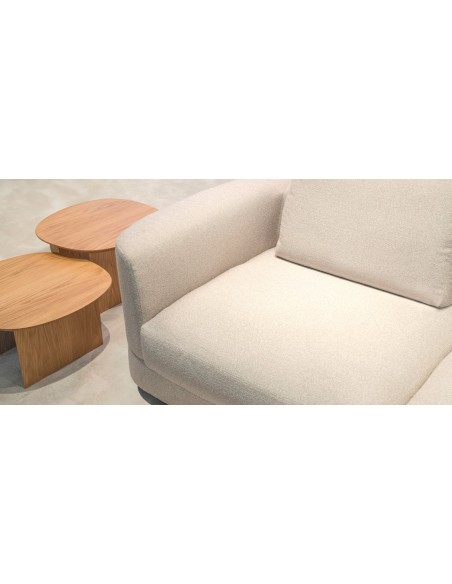 Sofá con chaiselongue tapizado
